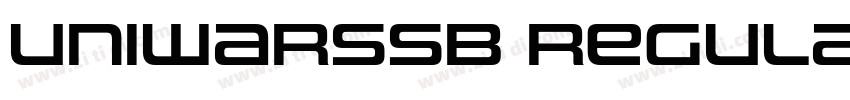 UniwarsSb Regular字体转换 UniwarsSb Regular字体转换